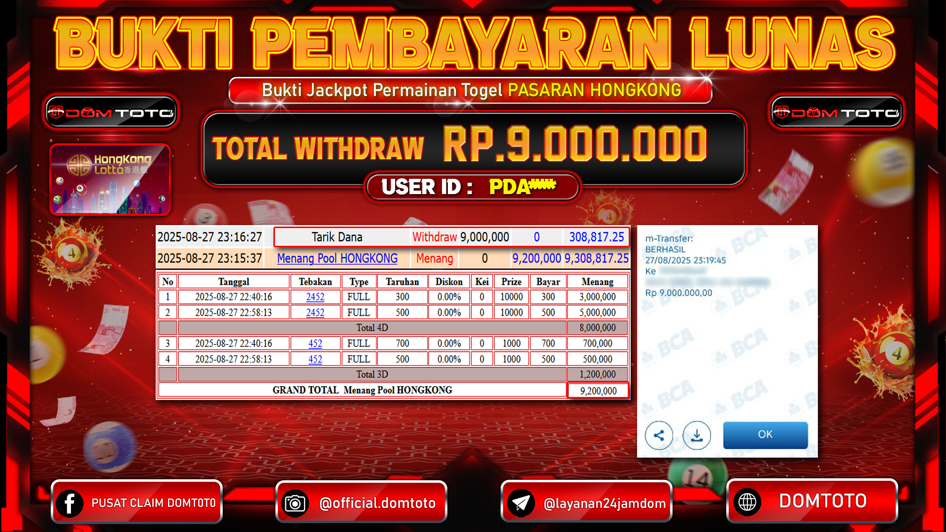 JACKPOT TOGEL PASARAN HONGKONG 27 AGUSTUS  2025